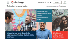 Desktop Screenshot of infoxchange.org